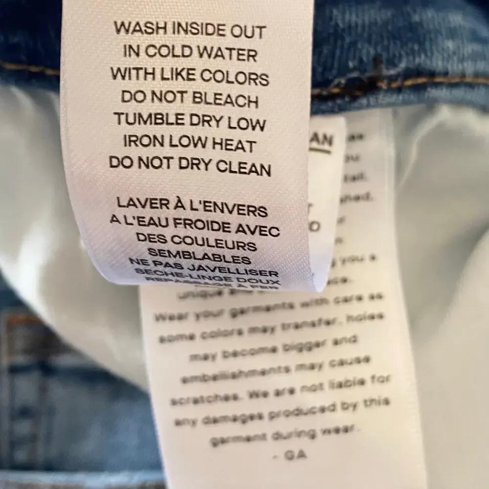 GOOD AMERICAN Always Fits Good Legs Straight Jeans in Indigo316, Size 14-18 - Picture 12 of 13